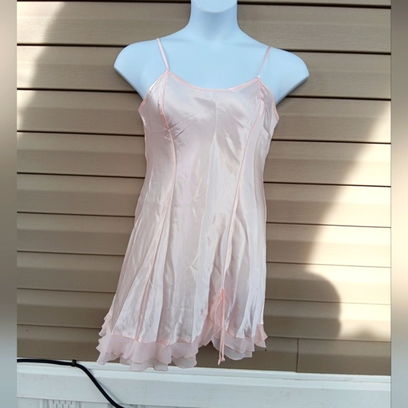 Massini Light Pink Satin Chemise - Picture 1 of 6
